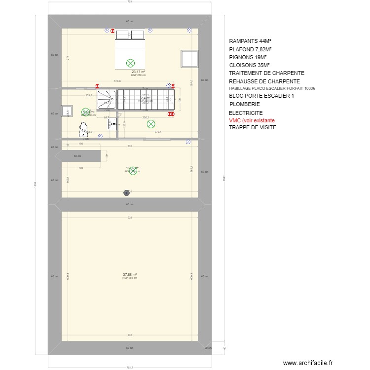 LHOTELLERY MARIE-AUDE et BASTIEN BIS. Plan de 5 pièces et 85 m2