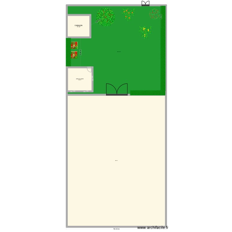 EMPLACEMENT ABRI JARDIN TERRAIN ST GEORGES. Plan de 4 pièces et 792 m2