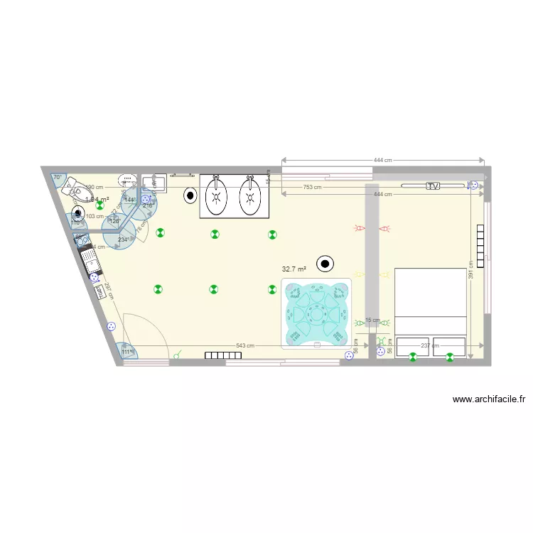Projet av Eiffel. Plan de 