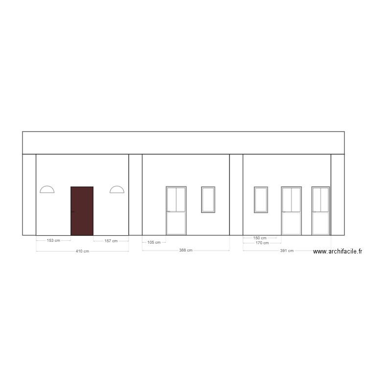 FACADE. Plan de 0 pièce et 0 m2