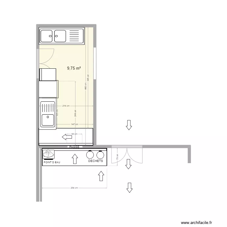 CENTRE JEAN POUZET. Plan de 