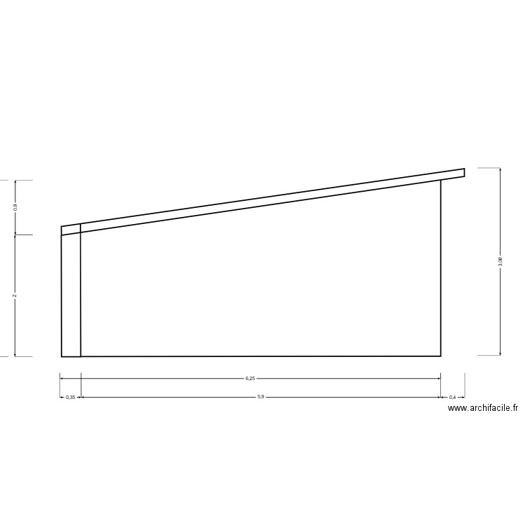 PETITE FACADE NORD. Plan de 0 pièce et 0 m2