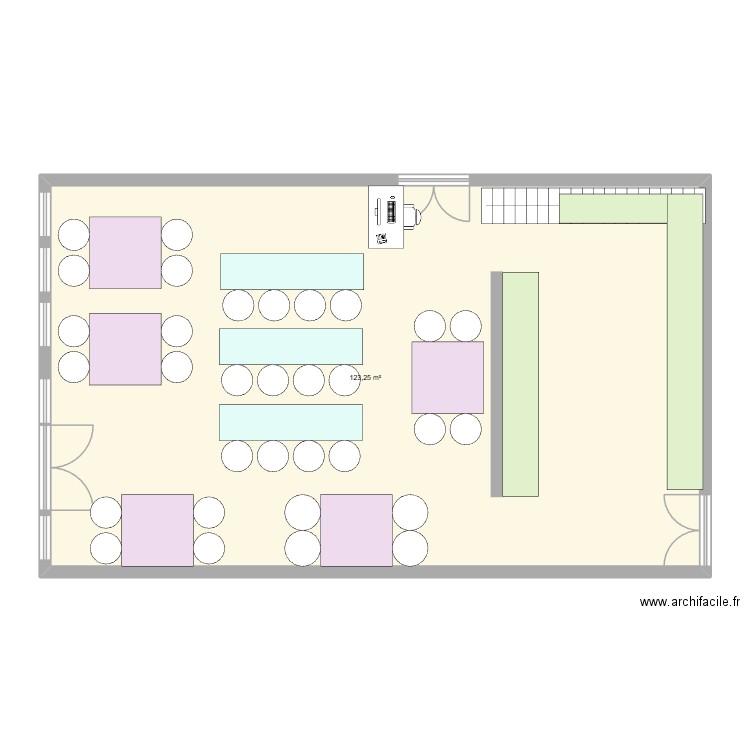 ETT FABLAB. Plan de 1 pièce et 123 m2