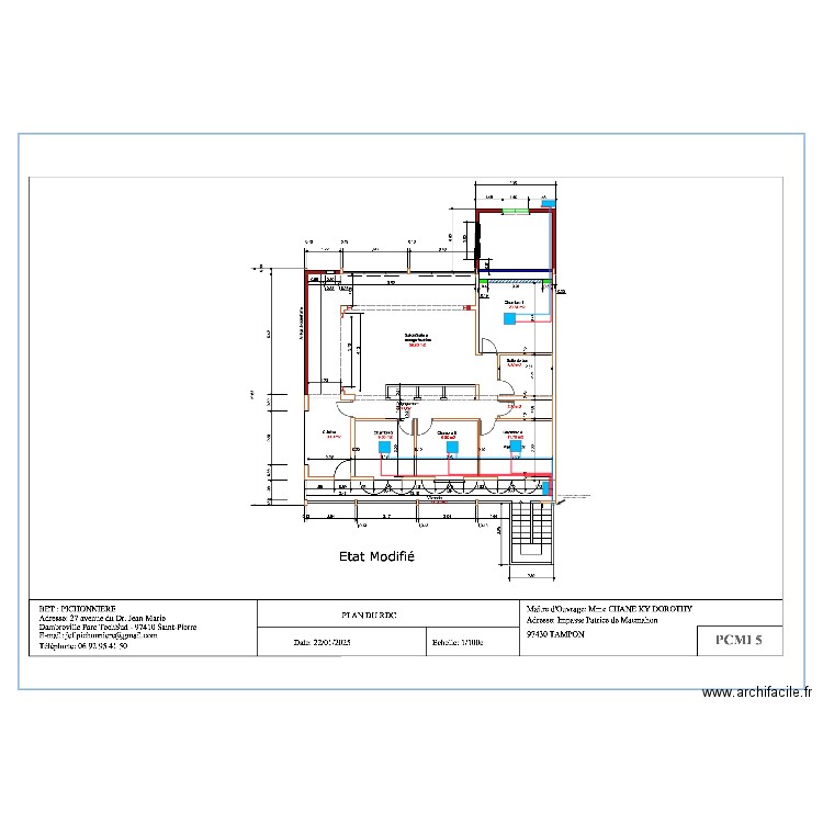 Plan d'implantation CHANE KY Cassette. Plan de 0 pièce et 0 m2