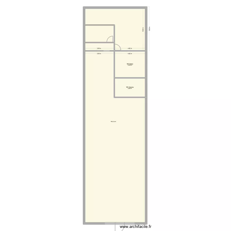 Atlas event. Plan de 3 pièces et 220 m²