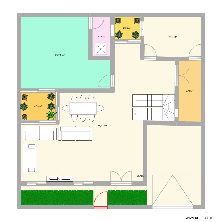 PLAN ARCHI MAMS 1. Plan de 8 pièces et 138 m2