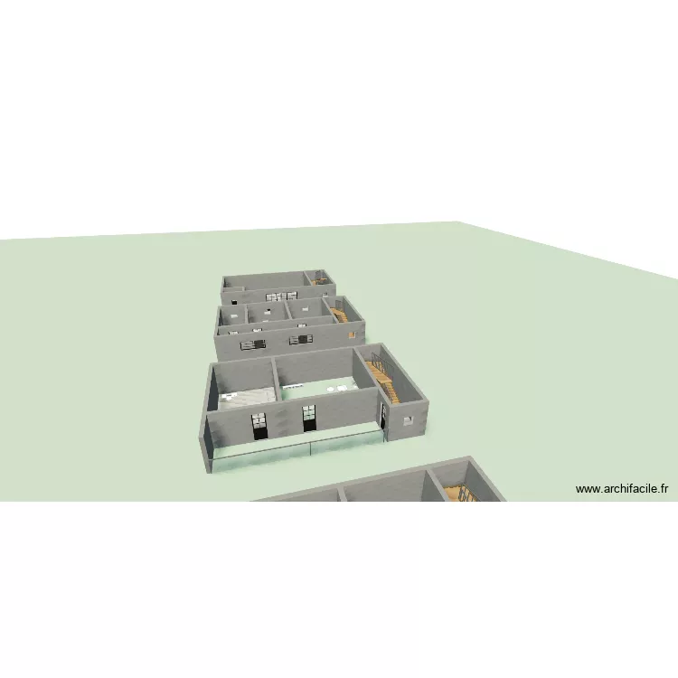 Maison Ambohibao. Plan de 11 et 191 m² Maison Ambohibao. Plan de 11 et 191 m²