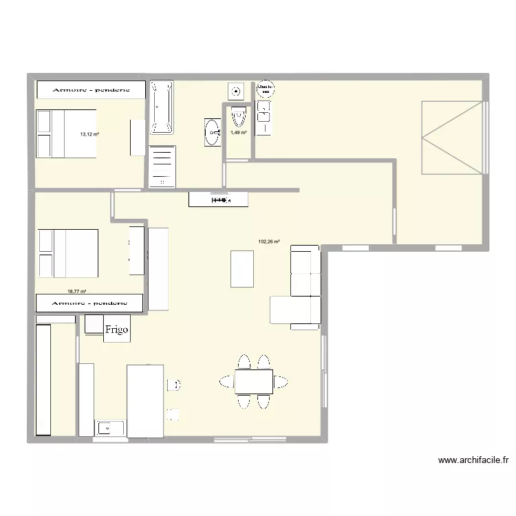 4 BIS. Plan de 4  et 139 m²