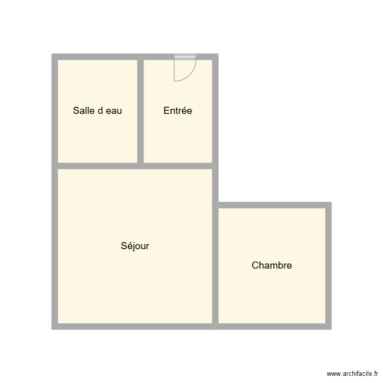 2510 LE SEVEN THIERRY. Plan de 4 pièces et 17 m2