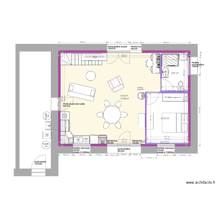 0.4.1. Plan de 13 pièces et 269 m2