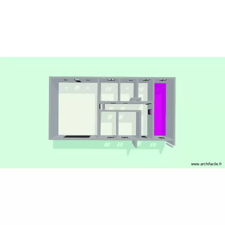 maison. Plan de 10  et 137 m²