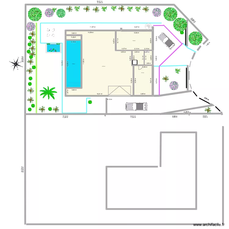 Projet 7 -version 4 - Sous sol. Plan de 9  et 275 m²