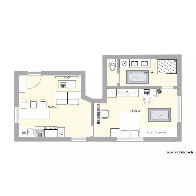 1234. Plan de 3 et 35 m² 1234. Plan de 3 et 35 m²