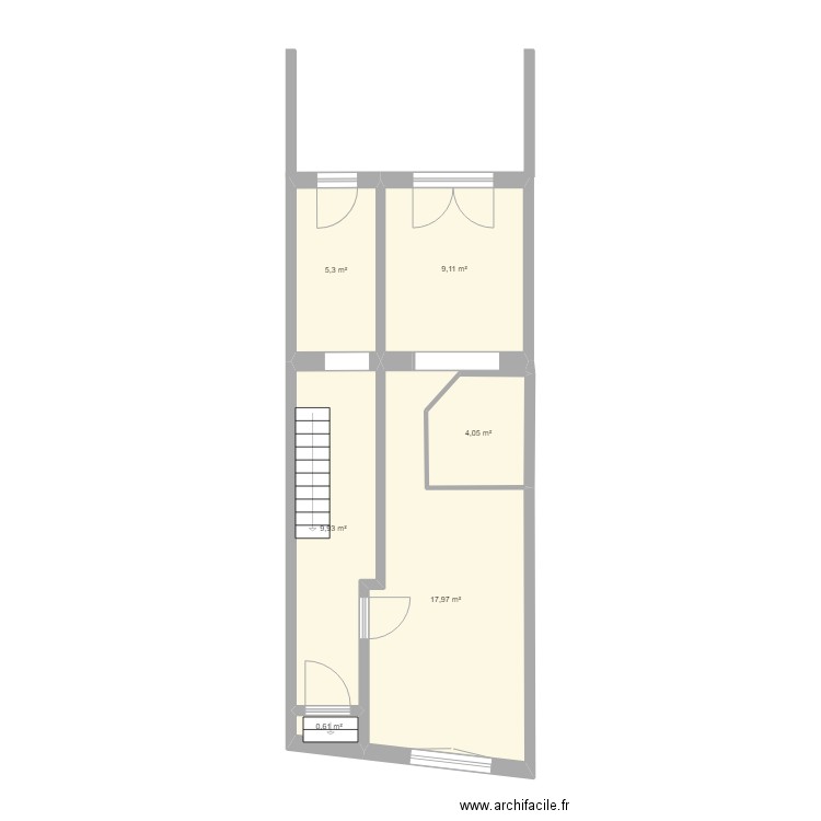 RDC Studio base. Plan de 0 pièce et 0 m2