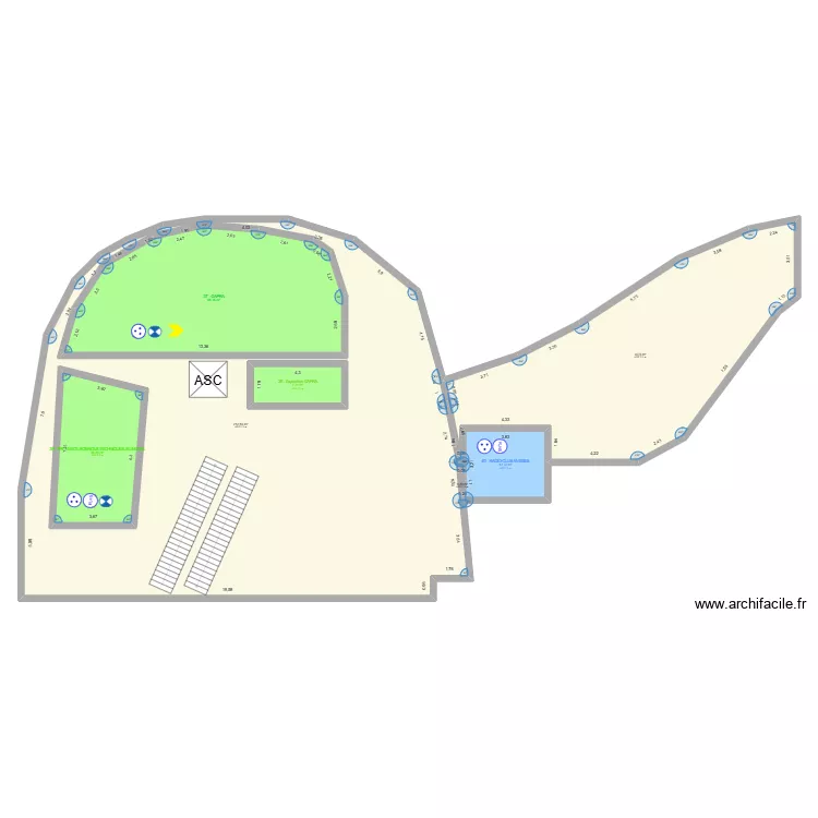 VSI 2026 R+3. Plan de 7 Pièces et 536 m²