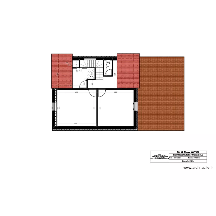 93 LEMERCIER 2ème ETAGE PROJET. Plan de 93 LEMERCIER 2ème ETAGE PROJET. Plan de
