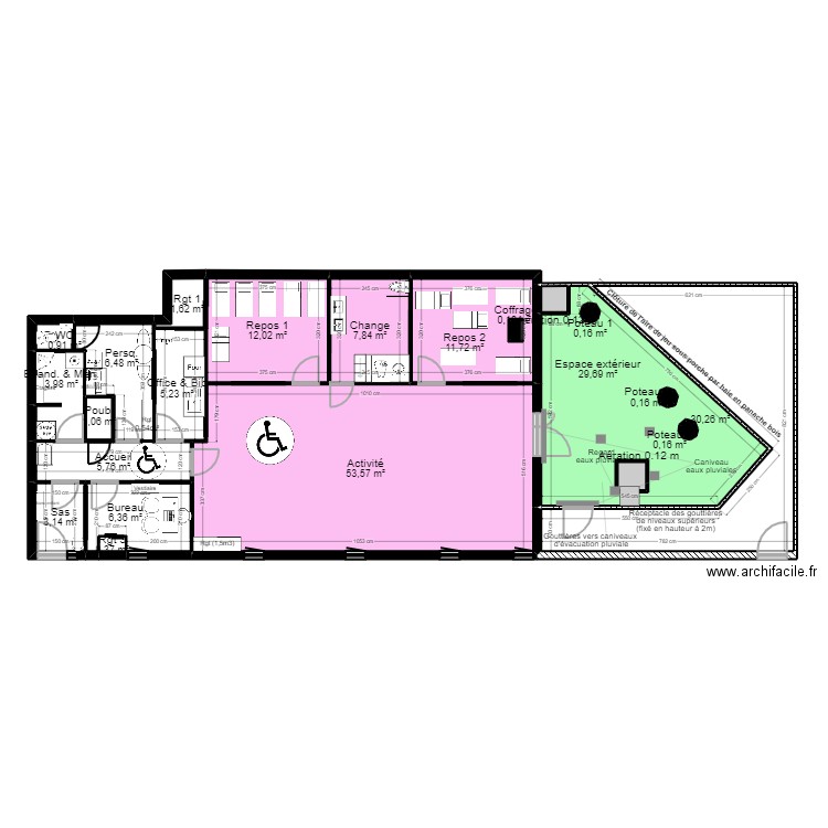 91J7N PROJET_PMI_UrM jr /bv ArL 060524. Plan de 22 pièces et 184 m2