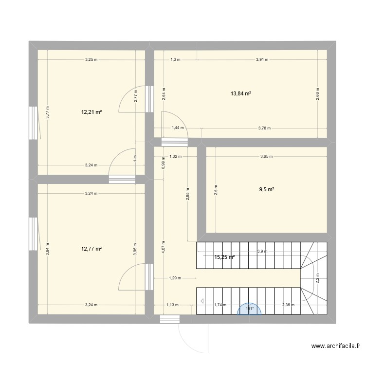 Yutz Bach. Plan de 10 pièces et 127 m2