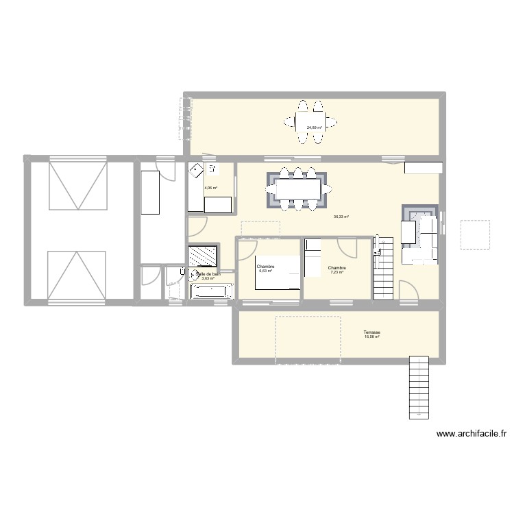 Maison. Plan de 0 pièce et 0 m2