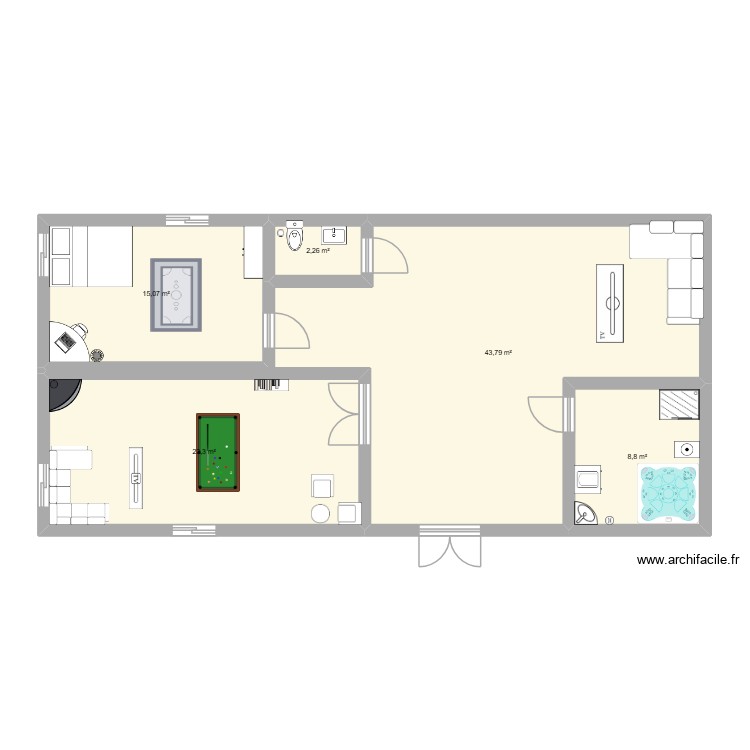 maison. Plan de 0 pièce et 0 m2