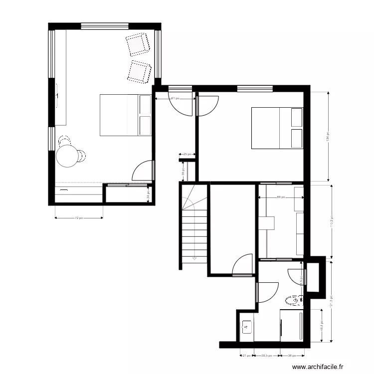 Xoudous Sous-sol vide. Plan de 