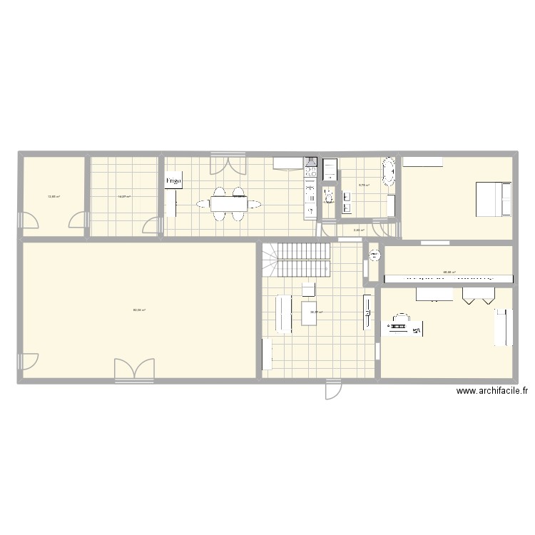 MAISON ENZO. Plan de 9 pièces et 262 m2