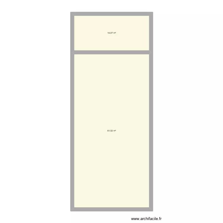 vestiaires. Plan de 