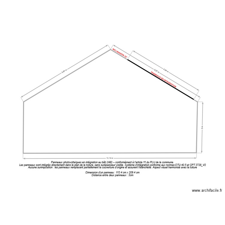 Close Mathieu. Plan de 1 pièce et 46 m2