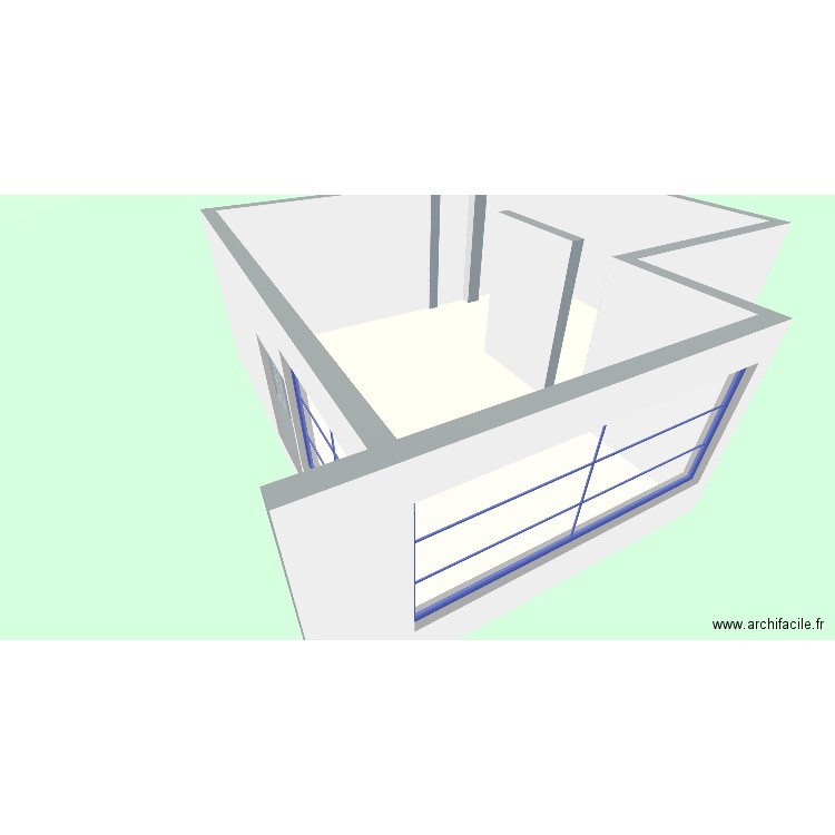 SALLE PEPS. Plan de 1 pièce et 56 m2