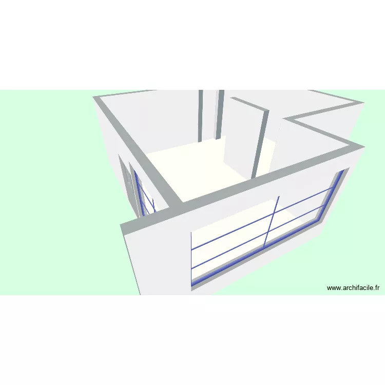 SALLE PEPS. Plan de 1 pièce et 56 m²