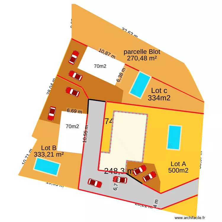 plan _10 blot. Plan de 