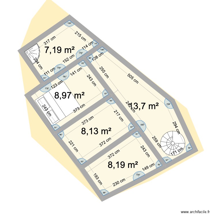 plan numero 3. Plan de 0 pièce et 0 m2