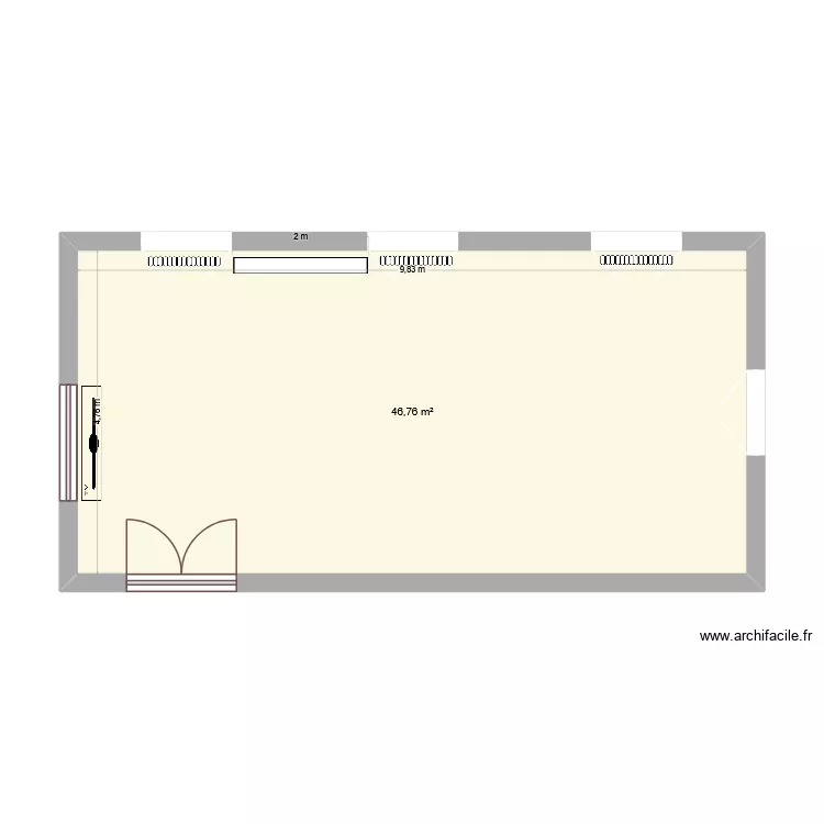 Sal Debriñ. Plan de 1 et 47 m² Sal Debriñ. Plan de 1 et 47 m²