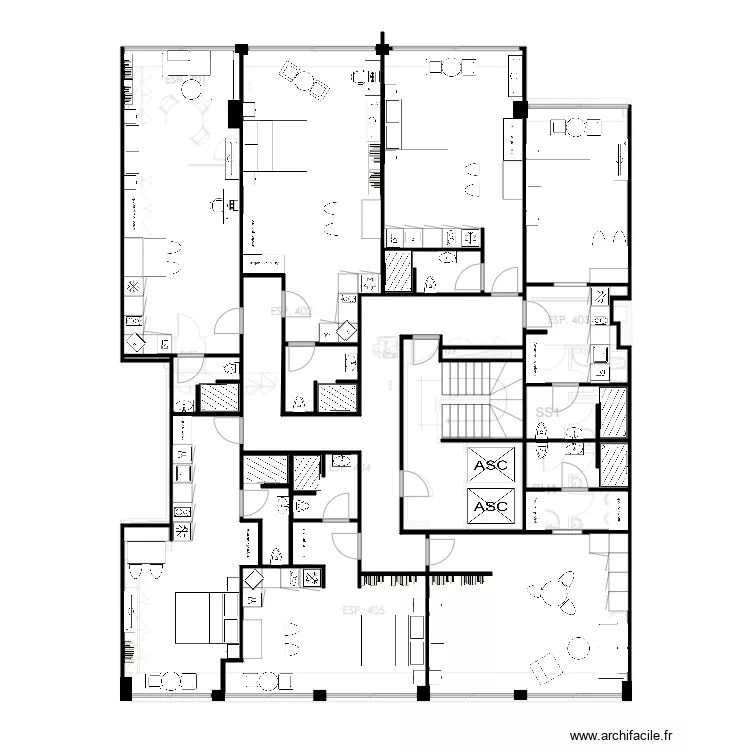 Almirante Barroso 32 - piso 3 v2 (7studios). Plan de 20 pièces et 284 m²