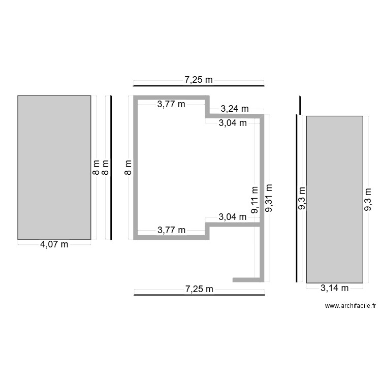 GARAGE. Plan de 0 pièce et 0 m2