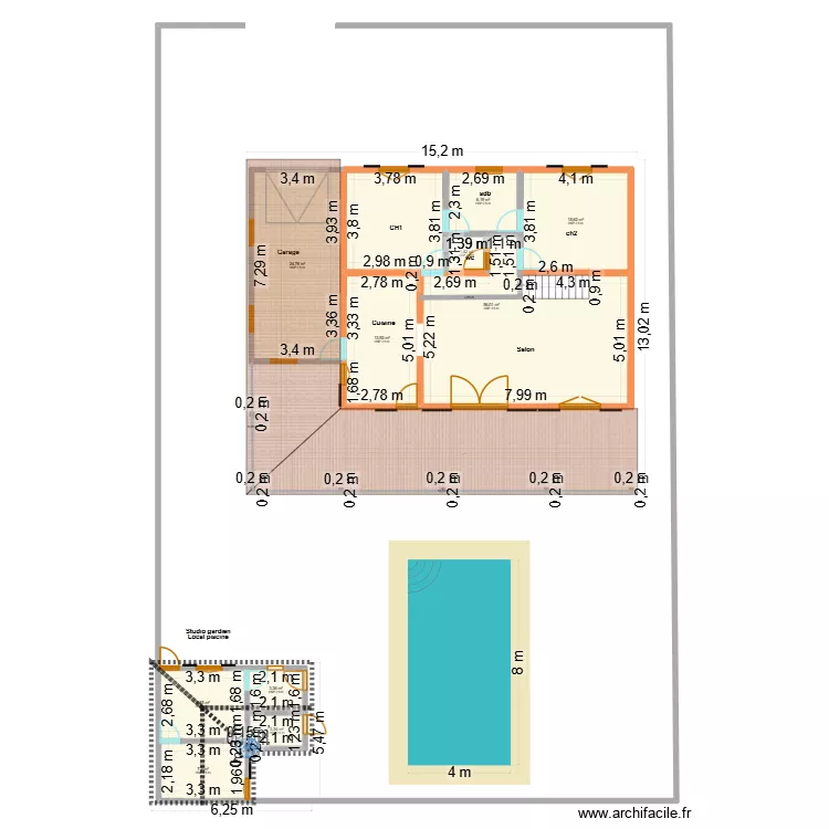 NIANING (2). Plan de 
