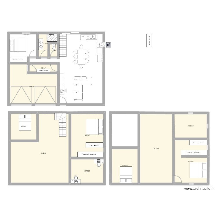 maison ohiana. Plan de 0 pièce et 0 m2