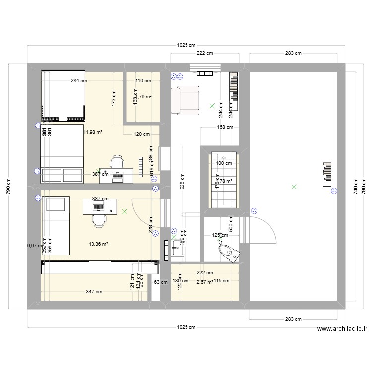 grenier filles 2024 11 03. Plan de 0 pièce et 0 m2