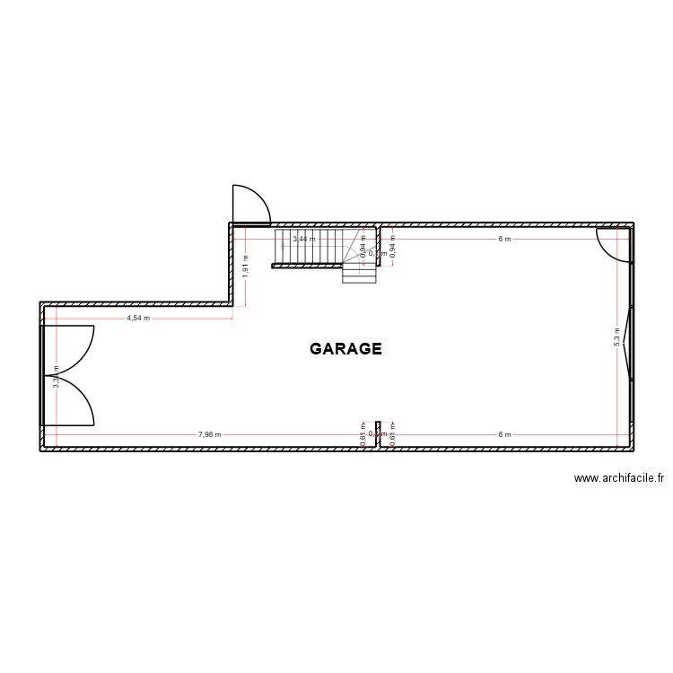 Garage Douvrin. Plan de 1 pièce et 66 m2