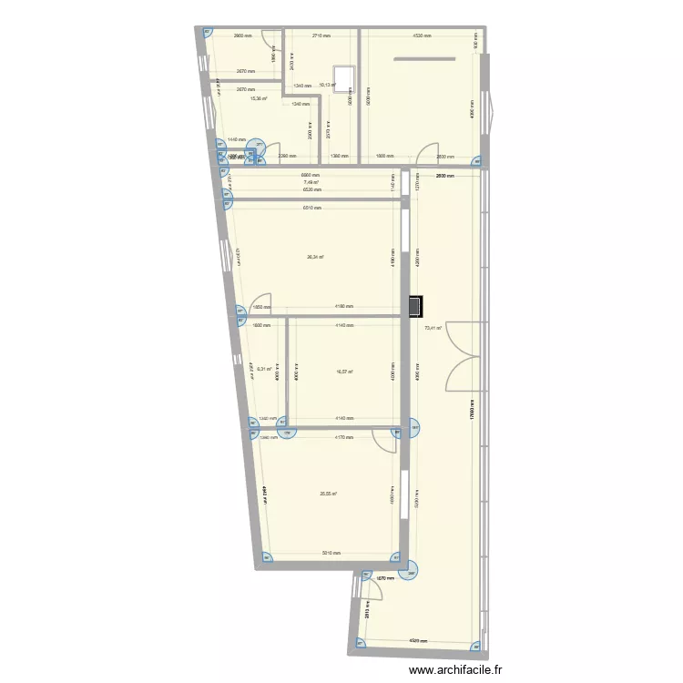 LINARS Apr&egrave;s. Plan de 9  et 182 m²