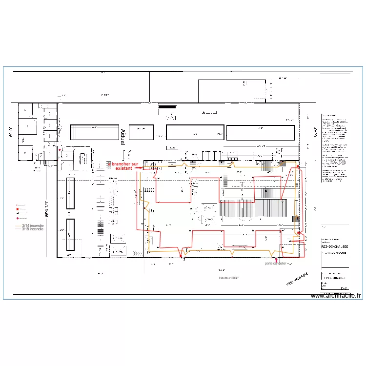 maison nordique. Plan de 