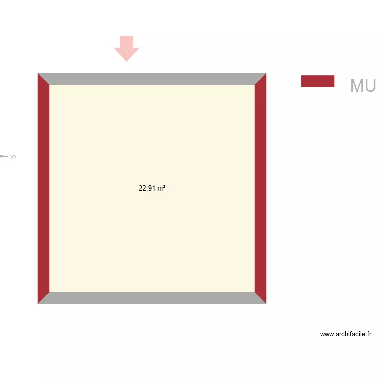 ESSAI. Plan de 2  et 45 m²