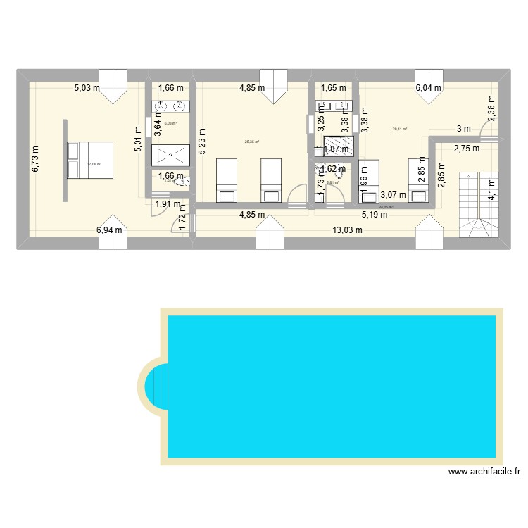 Bressac 1. Plan de 0 pièce et 0 m2
