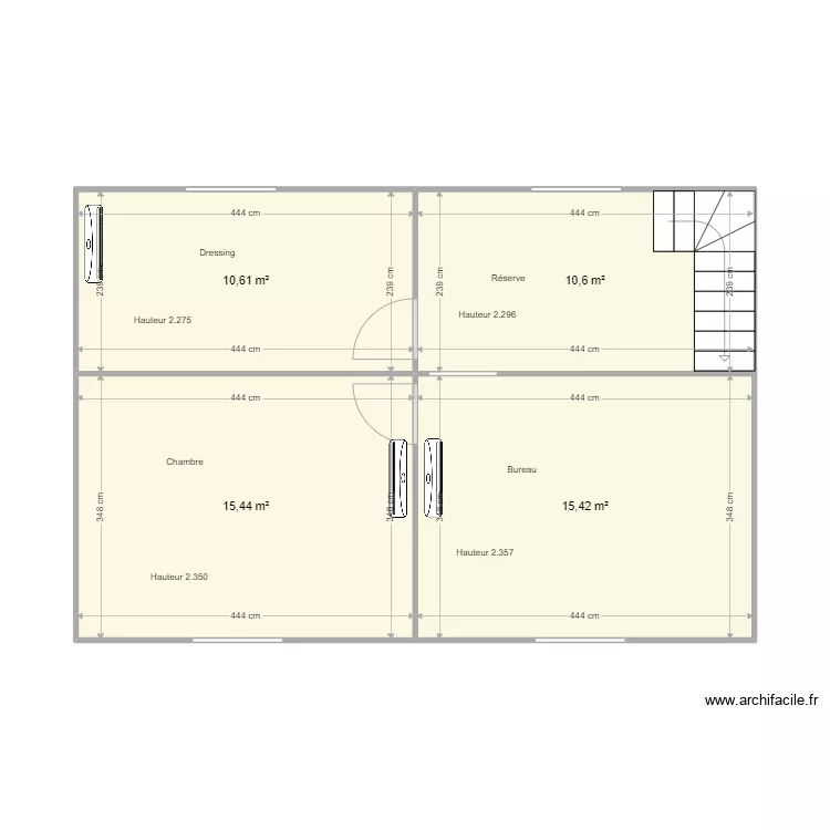 Maison étage PAC modifié. Plan de Maison étage PAC modifié. Plan de