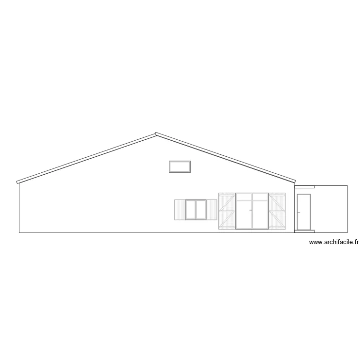 facade avant après. Plan de facade avant après. Plan de