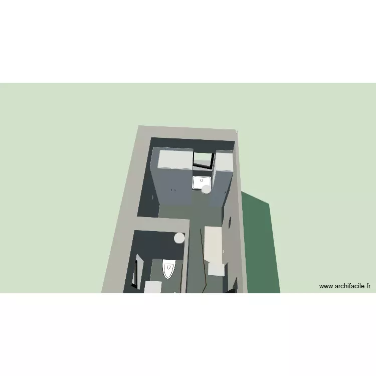 B1.1. Plan de 2 Pièces et 7 m² B1.1. Plan de 2 Pièces et 7 m²
