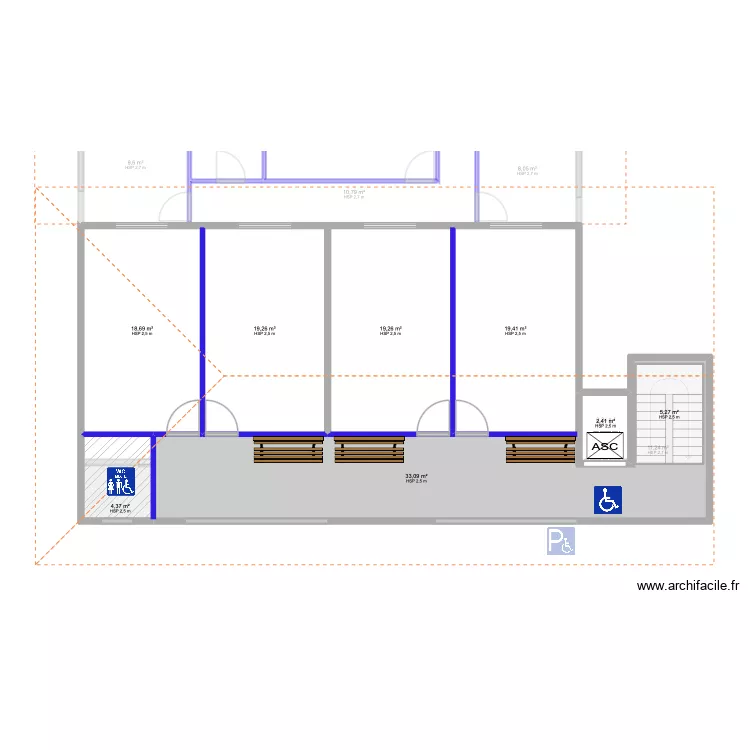 PHARMACIE LEDY+CABINET MEDICALE. Plan de 20 et 311 m² PHARMACIE LEDY+CABINET MEDICALE. Plan de 20 et 311 m²