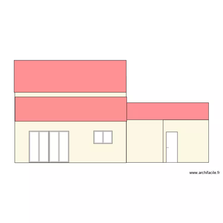 facade ouest. Plan de 