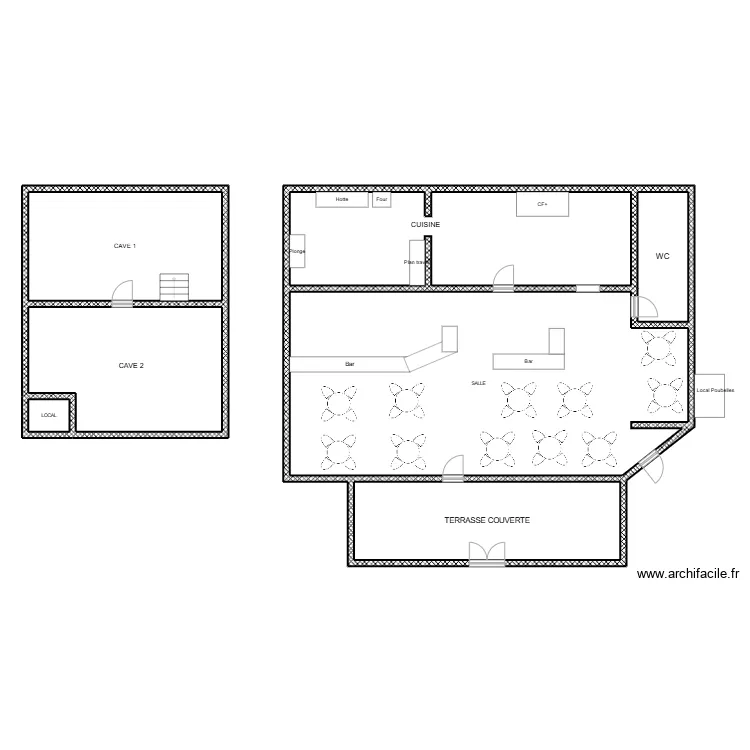 Potos feu 3D. Plan de 