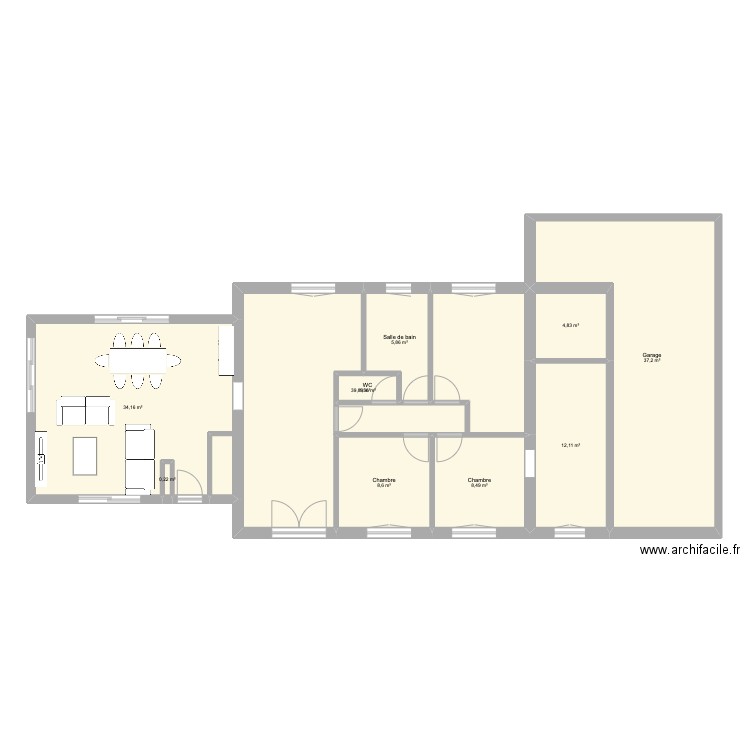 Maison Corcelles. Plan de 0 pièce et 0 m2